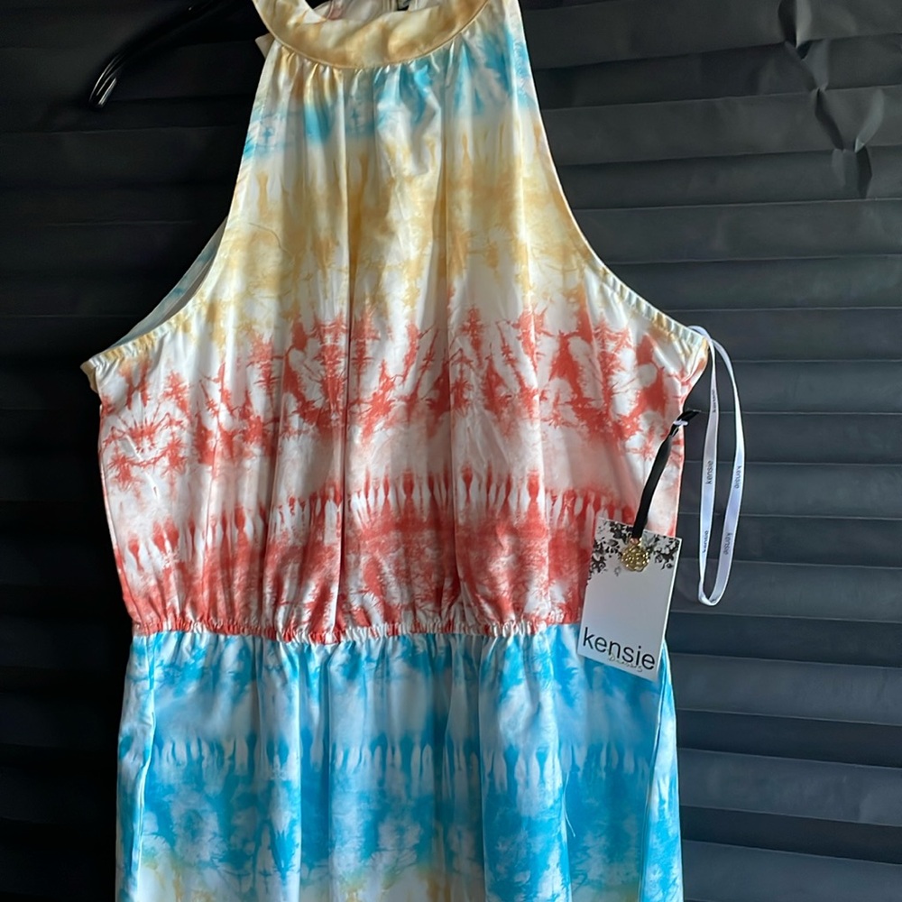 Kenzie multi color maxi dress ankle length